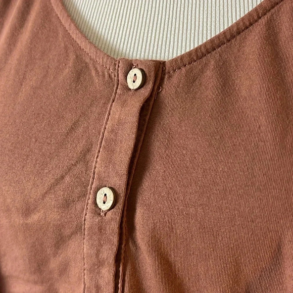 Wishlist | Babydoll Button Tee - Picture 2 of 6